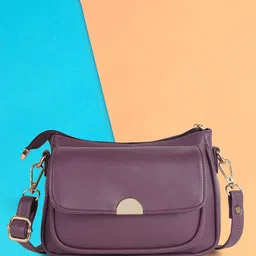 Lancer Women Solid Crossbody Leather Sling Bag-44