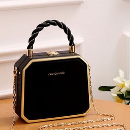 Diva Dale PU Buckle Detail Structured Sling Bag-62