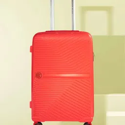 Nasher Miles Red Textured Hard-Sided Large Trolley Bag-image-17