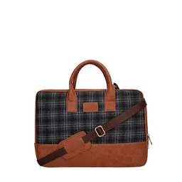 HAMELIN Unisex Checked Laptop Bag-6