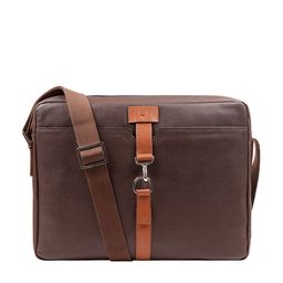 Hidesign Men Brown Solid EE NEYMAR 01 Leather Laptop Bag-image-20