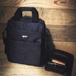 ZIPLINE Unisex Textured Messenger Bag-12