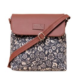 ZOUK Floral Printed Structured Sling Bag image 5
