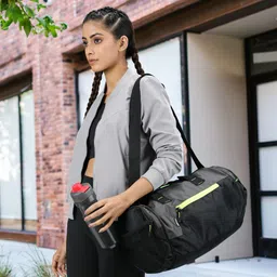 Gear Unisex Black & Grey Colourblocked Cross-Training Duffel Bag-43