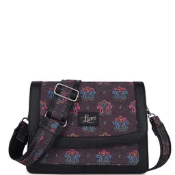 LIVRO Floral PU Structured Sling Bag-43
