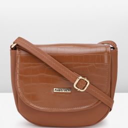Fastrack Women Croc Textured Structured Sling Bag-45