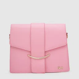 Globus Pink Structured Sling Bag-image-6