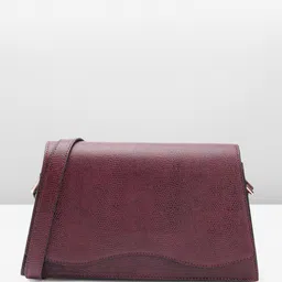 The Label Life Snake Skin Textured Structured Sling Bag-11