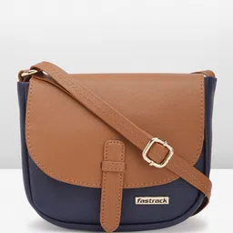 Fastrack Colourblocked Structured Sling Bag-3