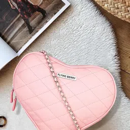 FLYING BERRY Pink Textured Sling Bag-image-44