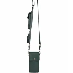 YOYOWING Structured Sling Bag With Buckle Detail-13