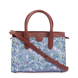 TEAL BY CHUMBAK Two Handles Floral Printed Structured Handheld Bag-51