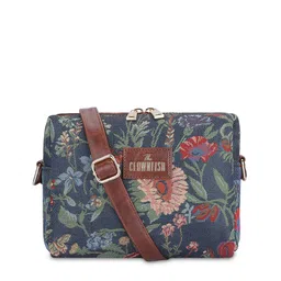 THE CLOWNFISH Floral Printed Cotton Sling Bag Handbags-97