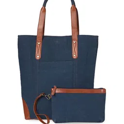 Mona B Oversized Structured Tote Bag With Pouch-17