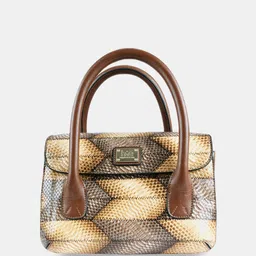 HIE Susan Animal Textured Oversized Structured Handheld Bag-4