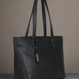 Toteteca Textured PU Oversized Structured Shoulder Bag image 5