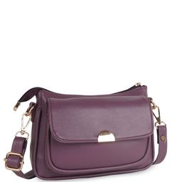 Lancer Women Solid Crossbody Leather Sling Bag image 4