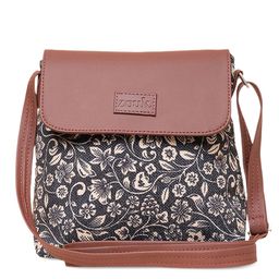 ZOUK Floral Printed Structured Sling Bag image 4
