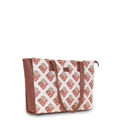 ZOUK Floral Printed Structured Tote Bag image 2