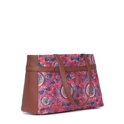 ZOUK Ethnic Motifs Printed Structured Tote Bag image 3