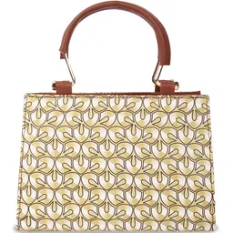 YOYOWING Floral Printed Shopper Handheld Bag with Embroidered image 5