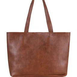 DressBerry Tan Textured Structured Handheld Bag image 4