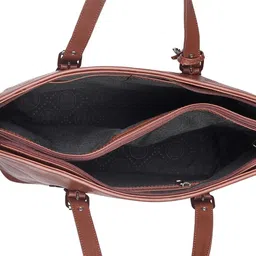 Toteteca Textured PU Oversized Structured Shoulder Bag image 5