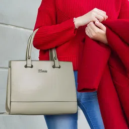 Exotic Structured Synthetic Leather Handheld Bag image 5