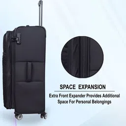IT luggage Reptilian Set Of 3 Soft-Sided Small, Medium & Large Trolley Bag image 5