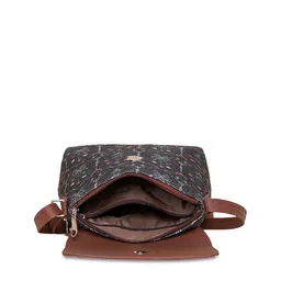 ZOUK Ethnic Motifs Printed Structured Sling Bag image 5