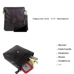 yelloe Men Brown Messenger Bag image 5