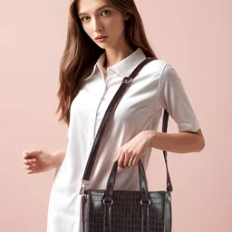 Toteteca Textured PU Bucket Hobo Bag-14
