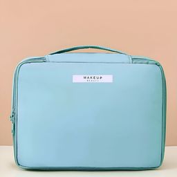 Cortina Blue & White Water Resistant Makeup Accessories Organiser-image-81