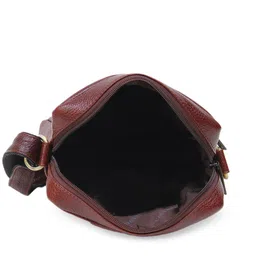 Calvadoss Textured Leather Structured Sling Bag image 2