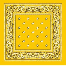Aadikart Yellow & White Printed Pure Cotton Bandana-image-91