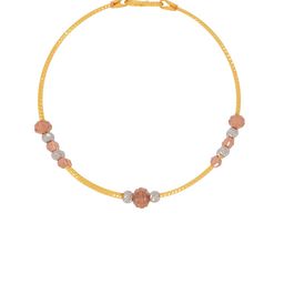 BHIMA 22K Hallmark 916 Purity Yellow Gold Cutting Ball Bangle-image-31