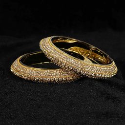 NMII Set Of 2 Gemstone CZ-Studded Bangles-57