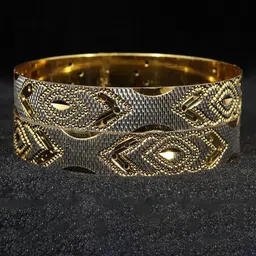 NMII Set Of 2 Gold-Plated Crystal-Studded Bangles-24