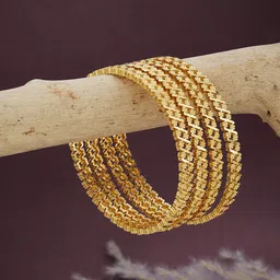 ATIBELLE Set Of 4 Gold-Plated Bangles-18