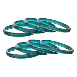 NMII Set of 8 Textured Glossy Bangles image 3