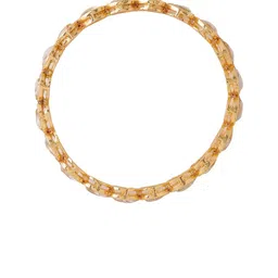 NVR Set Of 4 Gold-Plated Kundan Studded Bangles image 4