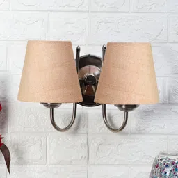 Devansh Beige Metal Contemporary Frustum Shaped Wall Lamp-image-61