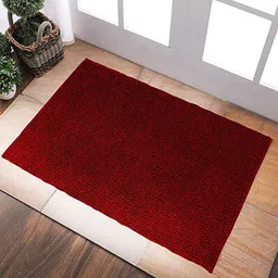 Homitecture Red Solid 1400 GSM Anti-Skid Bath Rug-picture-48