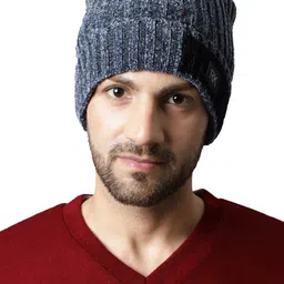 ELLIS Men Self Designed Acrylic Beanie-37