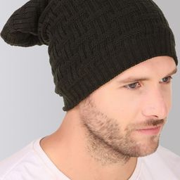 hupshy Unisex Self Design Acrylic Beanie-image-2