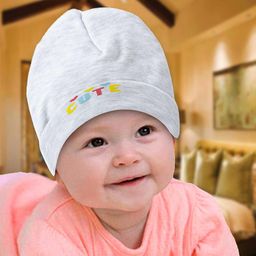 Babywish Infants Typography Printed Cotton Beanie-13