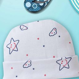 Babywish Infants Printed Cotton Beanie-12