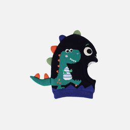 Little Surprise Box LLP Unisex Kids Dino Theme Woollen Beanie-12