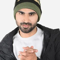 The Bro Code Men Woven Designed Beanie-picture-49