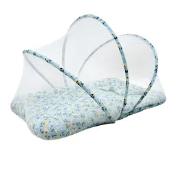 TIDY SLEEP Infants Printed Mosquito Net & Neck Pillow Baby Gadda Set Baby Bed Set-46